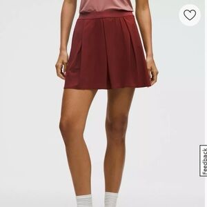 NWT Lululemon Angled-Pleat High-Rise Tennis Skirt - Rockwood